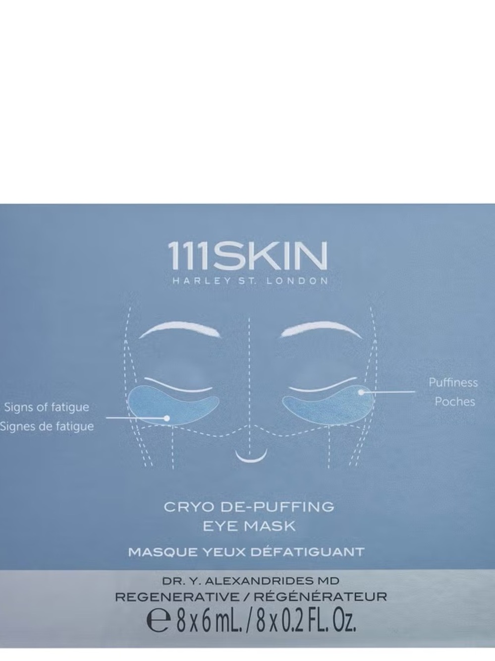 111SKIN Cryo De-Puffing Eye Mask — Light Blue